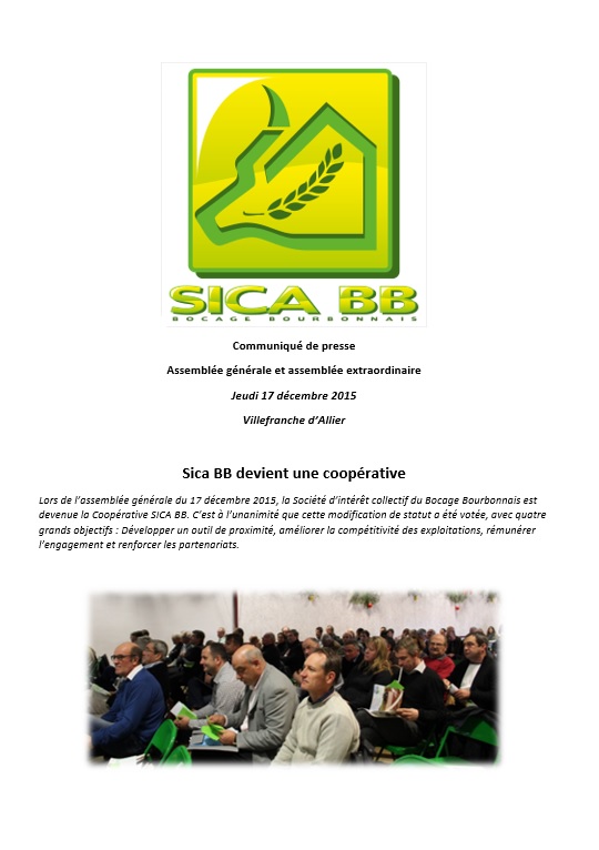 Assemblée générale sicabb 2015