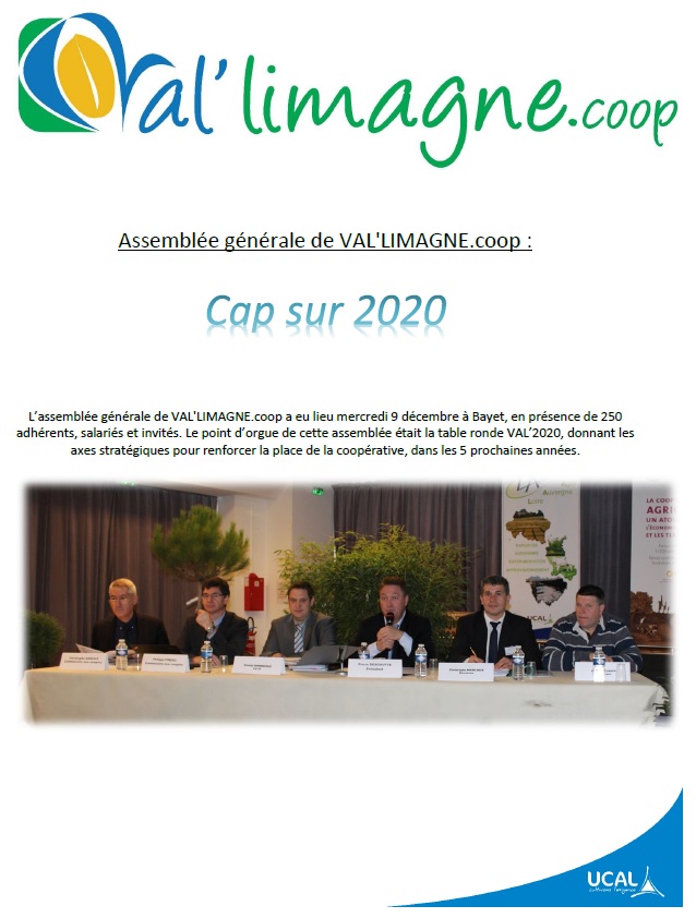 Assemblée générale val limagne 2015