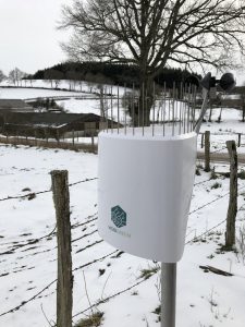 Première station météo du réseau UCAL météo Pro de l'Allier - neige janvier 2018