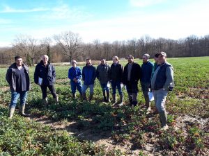 Groupe d'adhérents - Visite d'essais à saint-Voir - Printemps 2018